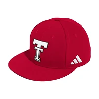 Men's adidas  Red Texas Tech Raiders On-Field Fitted Baseball Hat
