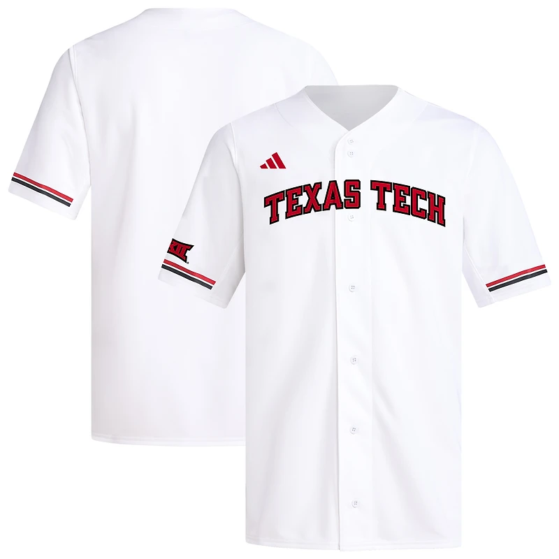 Maillot de baseball réplique adidas Texas Tech Red Raiders pour homme blanc