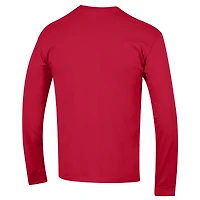 Men's Champion  Red Texas Tech Raiders Arch Over Logo Long Sleeve T-Shirt