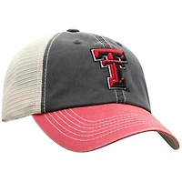 Men's Top of the World  Black/Red Texas Tech Red Raiders Off-Road Adjustable Hat