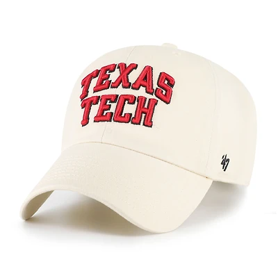 Men's '47 Sand Texas Tech Red Raiders Clean Up Adjustable Hat
