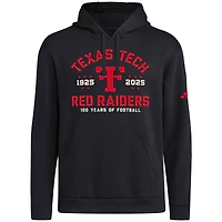 Men's adidas Black Texas Tech Red Raiders 100th Anniversary Fleece Hoodie