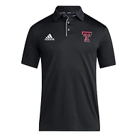 Polo adidas AEROREADY noir Texas Tech Red Raiders 2024 pour homme