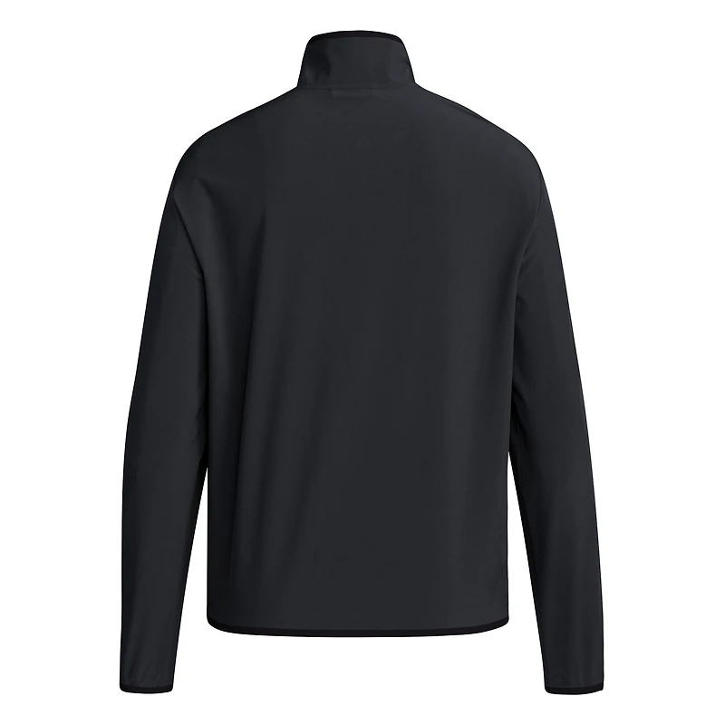 Haut adidas Texas Tech Red Raiders 2024 Coaches Sideline à manches longues et quart de zip pour homme, noir
