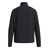 Haut adidas Texas Tech Red Raiders 2024 Coaches Sideline à manches longues et quart de zip pour homme, noir