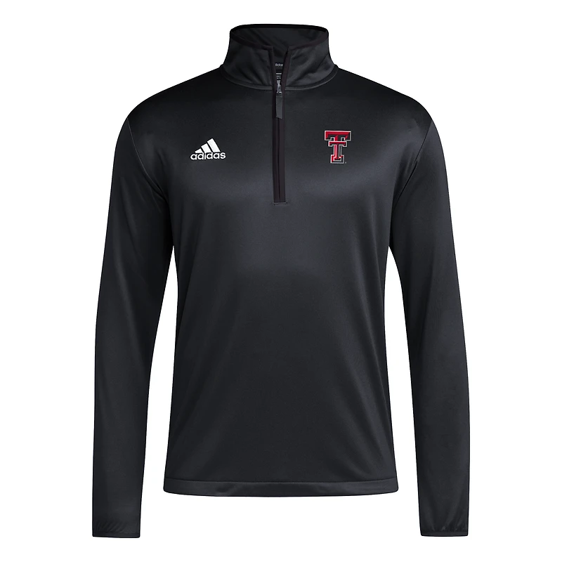 Men's adidas Red Texas Tech Raiders 2024 Coaches Sidelines AEROREADY Quarter-Zip Jacket