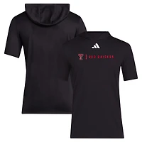 T-shirt à capuche d'entraînement Sideline noir Texas Tech Red Raiders 2024 pour homme adidas