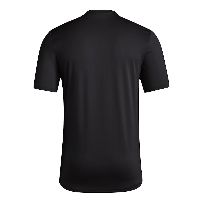 Men's adidas Black Texas Tech Red Raiders Basketball Practice Net Arch Pregame T-Shirt