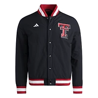 Men's adidas Black Texas Tech Red Raiders Coaches Dugout Jacket