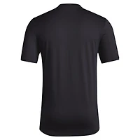 Men's adidas Black Texas Tech Red Raiders Locker Trilateral Pre-Game AEROREADY T-Shirt