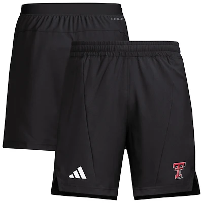 Short d'entraînement tissé adidas Texas Tech Red Raiders Program pour homme