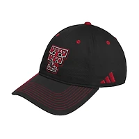 Casquette slouch ajustable adidas Texas Tech Red Raiders noire pour homme