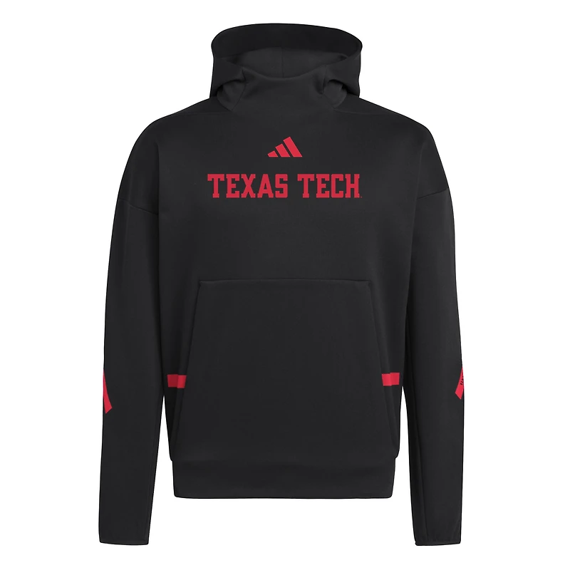Men's adidas Black Texas Tech Red Raiders Z.N.E. Pullover Hoodie