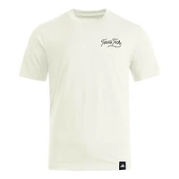T-shirt adidas Elevated Fan pour homme, couleur naturelle, Texas Tech Red Raiders