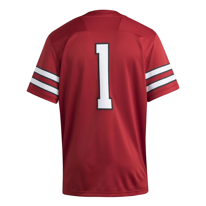 Men's adidas #1 Red Texas Tech Raiders Premier Jersey