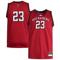 Maillot réplique Swingman adidas #23 rouge Texas Tech Red Raiders pour homme