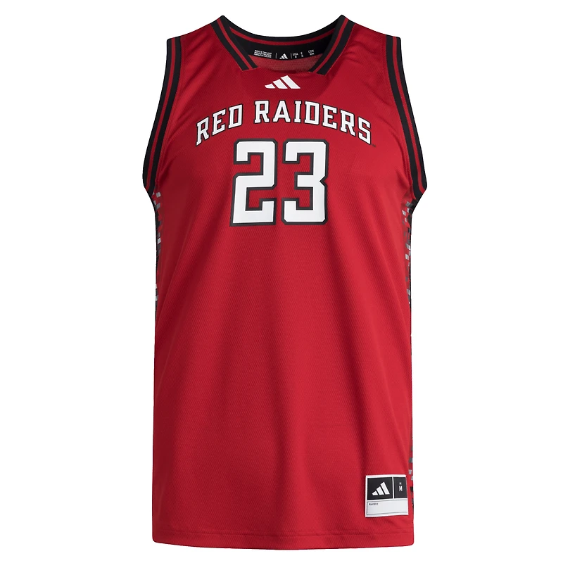 Maillot réplique Swingman adidas #23 rouge Texas Tech Red Raiders pour homme