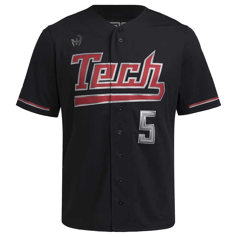 Maillot de baseball adidas Patrick Mahomes noir Texas Tech Red Raiders pour homme