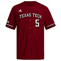 Men's adidas Patrick Mahomes Red Texas Tech Raiders Replica Baseball Jersey