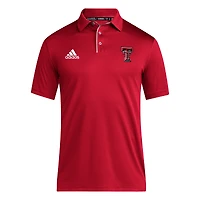 Polo adidas rouge Texas Tech Red Raiders 2024 Coaches AEROREADY pour homme