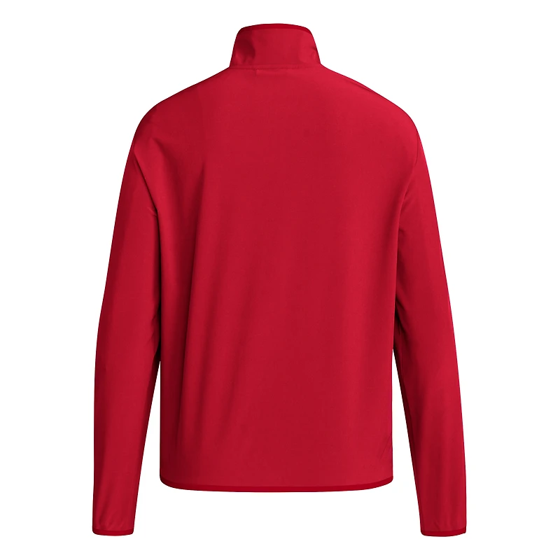Men's adidas Red Texas Tech Raiders 2024 Coaches Sideline Long Sleeve Quarter-Zip Top