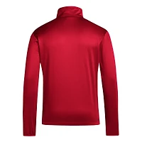 Men's adidas Red Texas Tech Raiders 2024 Coaches Sidelines AEROREADY Quarter-Zip Jacket