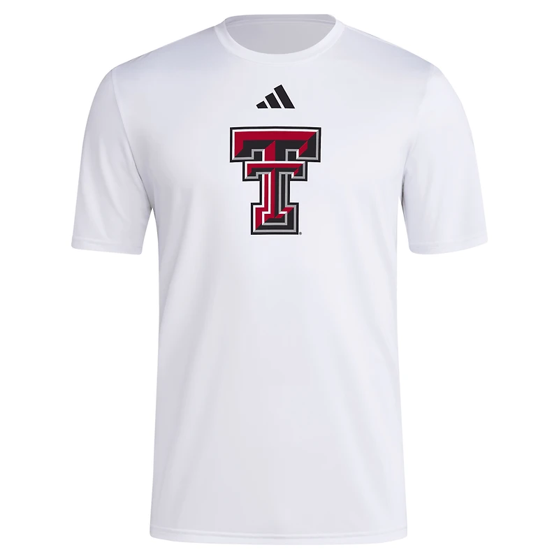 T-shirt d'avant-match AEROREADY pour hommes adidas Texas Tech Red Raiders Primary Locker