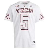 Men's adidas x Mahomes White Texas Tech Red Raiders Premier Strategy Jersey