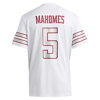 Men's adidas x Mahomes White Texas Tech Red Raiders Premier Strategy Jersey