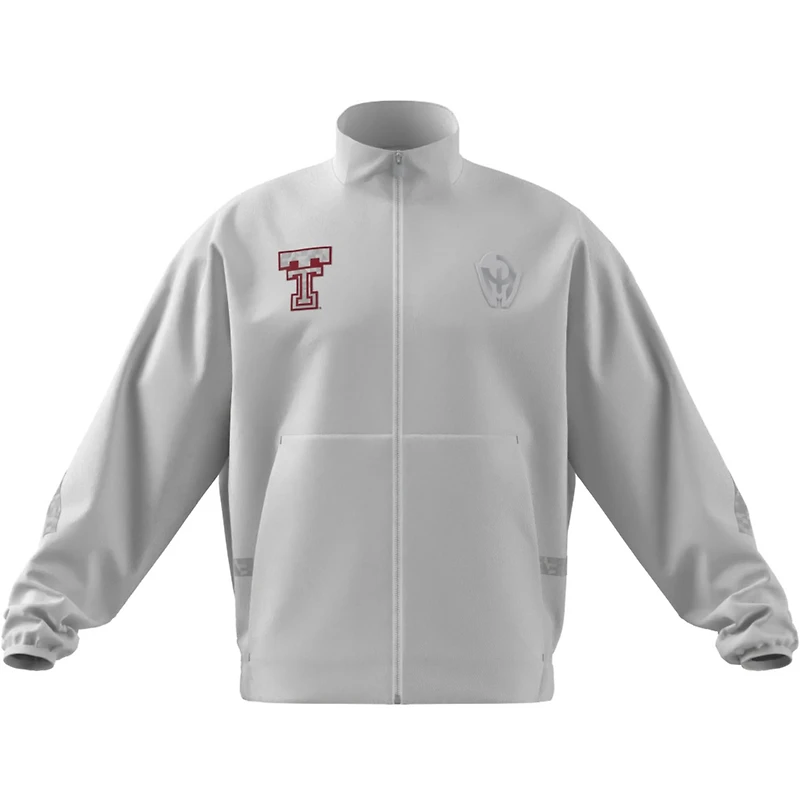 Veste de survêtement zippée intégrale Adidas x Mahomes pour homme, blanche, Texas Tech, rouge, Raiders Strategy