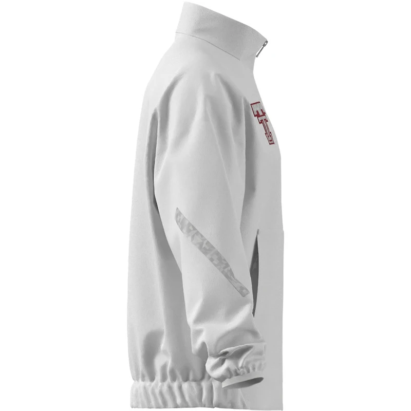 Veste de survêtement zippée intégrale Adidas x Mahomes pour homme, blanche, Texas Tech, rouge, Raiders Strategy