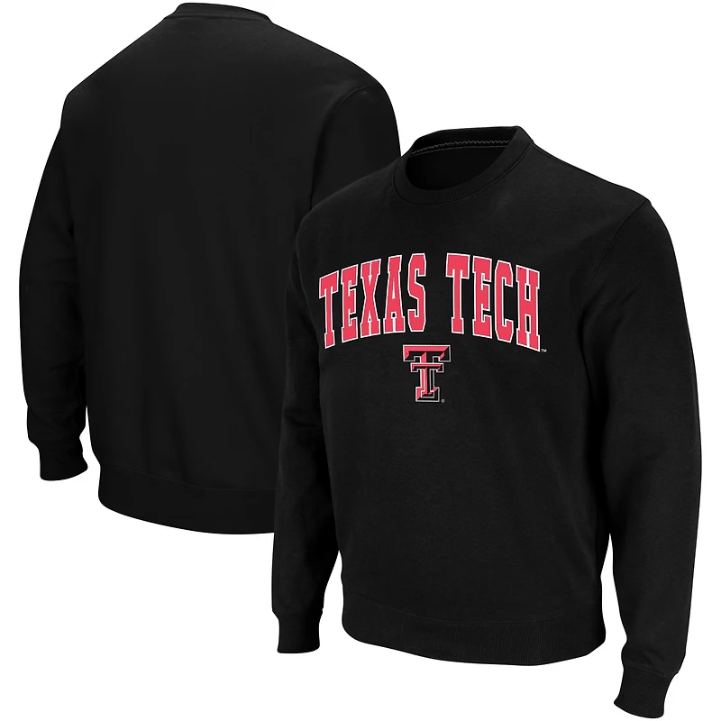 Colosseum Texas Tech Red Raiders Arch & Logo Crew Neck Sweat-shirt pour homme