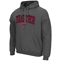 Sweat à capuche Colosseum Charcoal Texas Tech Red Raiders Arch & Logo 3.0 pour homme