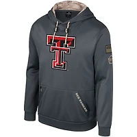 Sweat à capuche Colosseum Charcoal Texas Tech Red Raiders OHT pour hommes