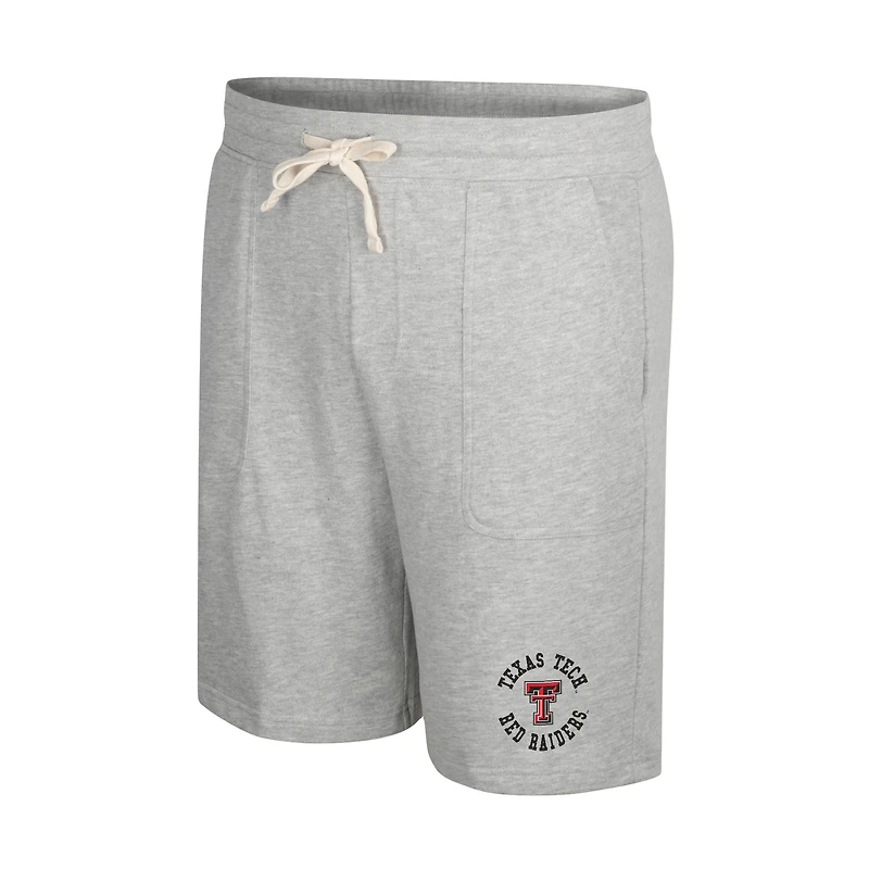 Colosseum Heather Grey Texas Tech Red Raiders Love To Hear This Terry Short pour homme