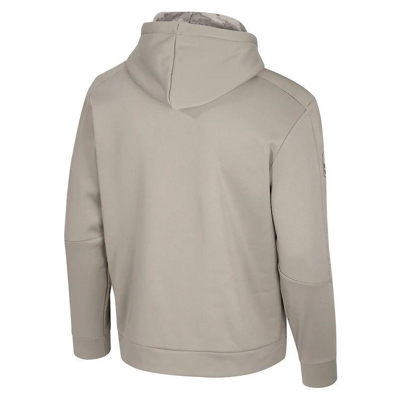 Sweat à capuche pour homme Colosseum Oatmeal Texas Tech Red Raiders Operation Hat Trick Battalion