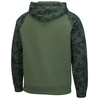 Colosseum Olive/Camo Texas Tech Red Raiders OHT Military Appreciation Raglan Pull à capuche pour hommes