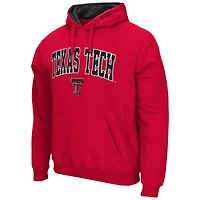 Men's Colosseum Red Texas Tech Raiders Arch & Logo 3.0 Pullover Hoodie