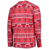 Ensemble pyjama Concepts Sport rouge Texas Tech Red Raiders (pull moche à manches longues et pantalon)