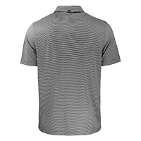 Men's Cutter & Buck  Black/White Texas Tech Red Raiders Forge Eco Double Stripe Stretch Recycled Polo
