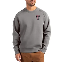Pull recyclé Cutter & Buck Roam gris Texas Tech Red Raiders pour homme