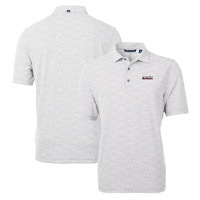 Men's Cutter & Buck Gray Texas Tech Red Raiders Virtue Eco Pique Botanical Recycled Polo