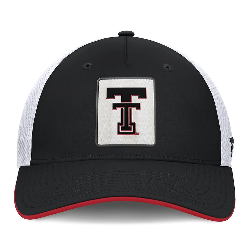Men's Fanatics  Black Texas Tech Red Raiders 5-Panel Matter Flex Hat