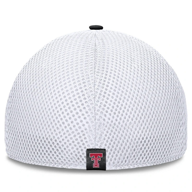 Casquette Flex noire 5 panneaux Texas Tech Red Raiders pour homme de Fanatics