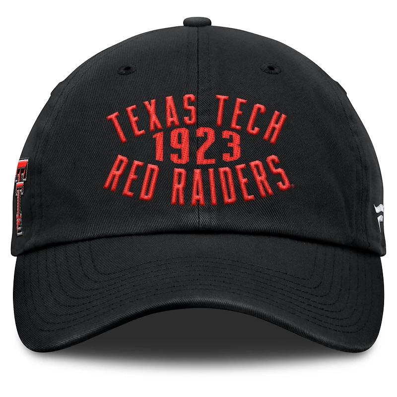 Men's Fanatics Black Texas Tech Red Raiders Archer Adjustable Hat