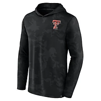 T-shirt à capuche camouflage noir Texas Tech Red Raiders Fanatics pour hommes