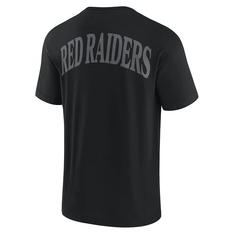 T-shirt emblématique des Raiders rouges Texas Tech pour hommes Fanatics noir