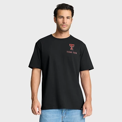 T-shirt Fanatics pour homme, noir, Texas Tech, Red Raiders, Quad Legacy