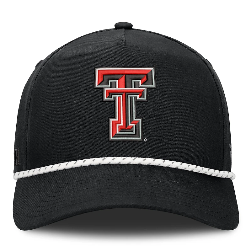 Men's Fanatics  Black Texas Tech Red Raiders Undertone Rope Adjustable Hat
