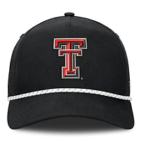 Men's Fanatics  Black Texas Tech Red Raiders Undertone Rope Adjustable Hat